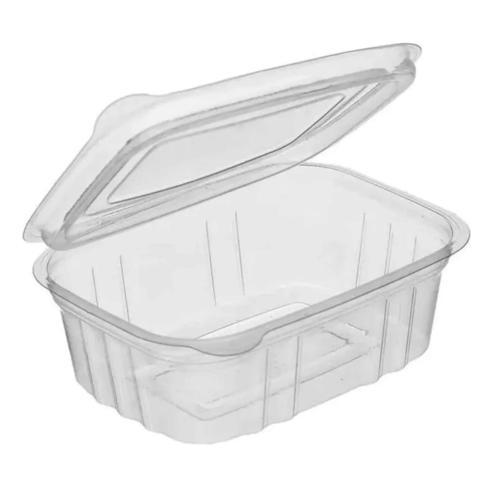 Pote Plástico Retangular Tampa Articulada